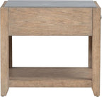 Liberty Furniture Millstone 3 Piece Living Room Set with Tile Top Cocktail Table, 2 End Tables - Nutmeg Oak Wood