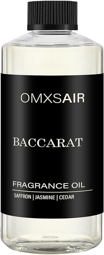 Baccarat Hotel Diffuser Oil Inspired by Baccarat 16.9Fl Oz(500ml) - Hotel Fragrance Diffuser Oil & Home Luxury Scents - Saffron, Cedar,Ambergris Essential Oils Blend for Aromatherapy Diffuser