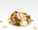 Potpourri Bowl Filler, Spring Pot pourri Dried Flower Vase Fill Mix, Home Decor Scented Dry Poporri, 3 Color Options Natural Flower Home Decor (Yellow)