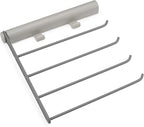 Joseph Joseph Orderly Belt, Tie & Scarf Hanging Rail, Closet Wardrobe Accessory Organizer, 4 Rails Rack Storage, 2 Belt Hooks