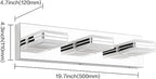 SOLFART 3 Light Modern Bathroom Lights Over Mirror Chrome Vanity Lighting Fixtures Gloss Chrome LED Bathroom Vanity Lights