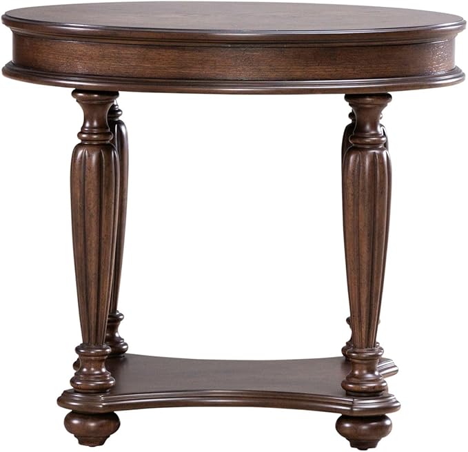 Liberty Furniture Allington Oval End Table for Living Room - Satin Sienna
