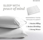 Beckham Hotel Collection Bed Pillows with Cooling Pillowcases for Hot Sleepers, Queen Size Sets of 2, Soft Down Alternative Pillow for Sleeping, Envelope Cases, White