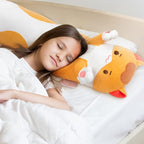 Mewaii Long Cat Plush 5 Sizes, 120% Extra Filling Giant Plushness Kids Body Pillow, Kawaii Cute Brown Cat Stuffed Animals Plushies, Big Long Body Pillow Cat Plush Gift for Girls 20”