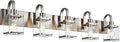 Bathroom Vanity Light 5-Light Wall Sconce Lighting Modern Wall Light with Clear Glass Shade Modern Brushed Nickel Wall Lamp Mounted Lights Over Mirror for Living Room, Bedroom, Hallway