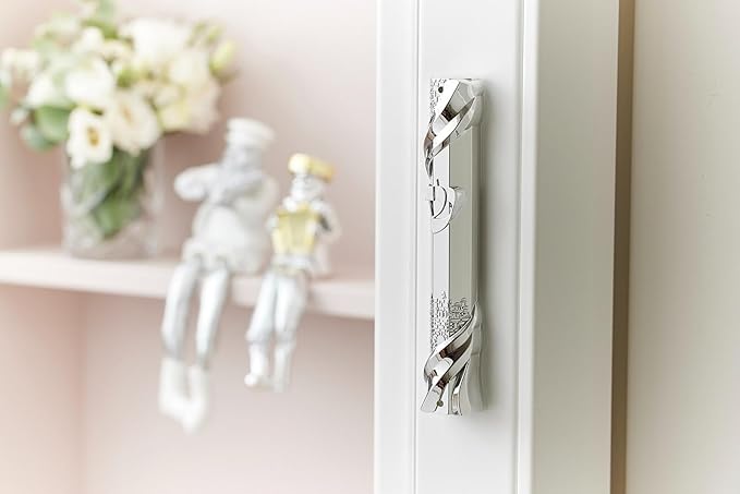 My Daily Styles Mezuzah Case - Metal Silver-Tone Jewish Blessing for Home Old City Design, 6"