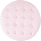 Homepop Home Decor | Upholstered Round Velvet Tufted Foot Rest Ottoman | Ottoman with Storage for Living Room & Bedroom | Decorative Home Furniture, Pink Blush Small