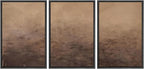 MUDECOR Framed Canvas Print Wall Art Minimalist Earthy Neutral Brown Abstract Illustrations Realism Decorative for Living Room, Bedroom, Office - 24"x36"x3 Black