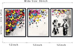 Novatique Colorful Graffiti Wall Decor Banksy Graffiti Wall Art Abstract Street Art Colorful Cool Posters Painting for Bedroom Bathroom,12" x 16" x 3Pcs