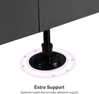PURPLE LEAF Patio Umbrella Base WK4500 with 4 Lockable Wheels 1100 lbs High Capacity Heavy-Duty Cantilever Offset Steel Weighted Base