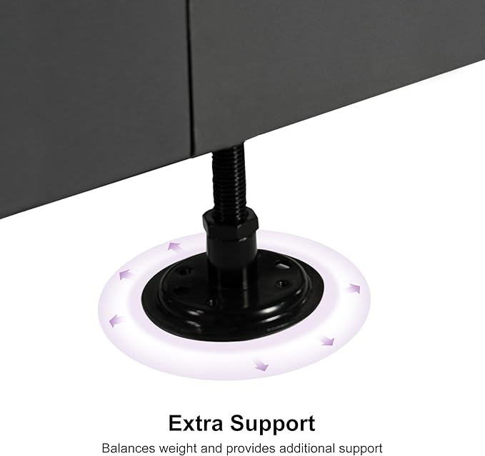 PURPLE LEAF Patio Umbrella Base WK4500 with 4 Lockable Wheels 1100 lbs High Capacity Heavy-Duty Cantilever Offset Steel Weighted Base