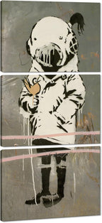 Novatique Street Canvas Wall Art Classic Graffiti Wall Art Abstract Banksy Poster Print Graffiti Picture Home Decor for Bedroom Living Room Office, 20" x 28" x 3Pcs