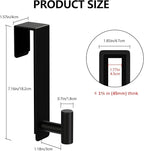 WUIVIUT T-Shaped Over Door Hooks - Fits Wooden & Metal Doors Less Than 1.77" Wide,Door Hanger for Office,Bedroom Heavy-Duty Stainless Steel Doors(T Shape 2 Pack, Fits 1-3/4'' Thick)