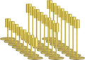 Set of 24 Gold Taper Candle Holders Bulk Candlestick Holders, Decor Candle Stick Candle Holder for Table or Mantel Centerpiece, Wedding, Dinning, Party Home Decor