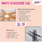 Giftbrit Black Opium Natural & Herbal Incense Sticks 100 Sticks with Incense Holder for Meditation, Yoga, Church, Relaxation, Healing and Positivity