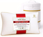 Royal Therapy King Memory Foam Pillows - Shredded Memory Foam Pillow for All Sleep Positions - Medium Firm Pillow with Adjustable Loft - Bamboo-Derived Rayon Cover - CertiPUR-US & Oeko-TEX Certified