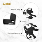 SIGNLEADER Metal Wall Art Decor - Baseball Batter Sport Minimalist Modern Abstract Wall Sculpture Hanging Home Decoration for Living Room, Bedroom, Bathroom, Kitchen, Studio, Outdoor - 30" Black