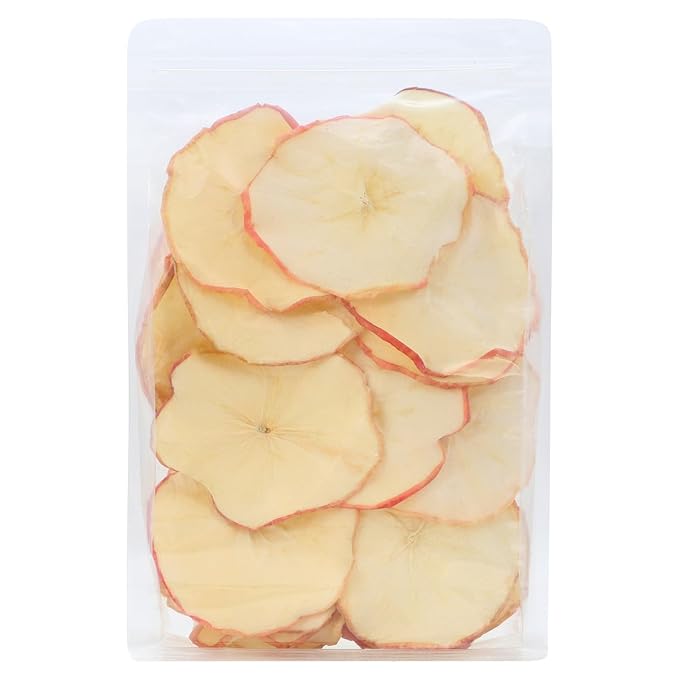 iGAOZM Dried Apple Slices,3.52oz/100g,No Sugar Added No Additives,Chewy & Soft, Dehydrated Apples for Cocktails Garnish,Healthy Snack,Crafts Potpourri,Bowl Fillers Decoration