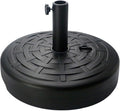 Sunnyglade 30LB Central Pole Umbrella Base with Wide Rattan Design with Steel Umbrella Holder Water Filled Umbrella Base Stand