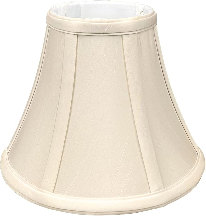 Royal Designs, Inc. BSO-704UT-8BG True Bell Basic Lamp Shade with UNO Fitter, 4 x 8 x 6.5, Beige