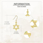 URONE 925 Sterling Silver Earrings Hook Dangle Earrings Jewelry Gifts for Women