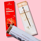 Christmas Candy Cinnamon Incense Stick - (80 Sticks) Spicy, Creamy Vanilla and Flavorful Tangerine | Charcoal Free, Made from Upcycled Flowers | Fall Incense Sticks for Holiday Fun