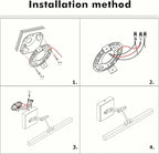 LED Picture Lights for Paintings Dimmable 15.5 Inch Long Hard-Wired Picture Frame Lights Gallery Wall Light with Adjustable Swing Arm Art Display Lamps 7W 3000K Warm White Antique Bronze