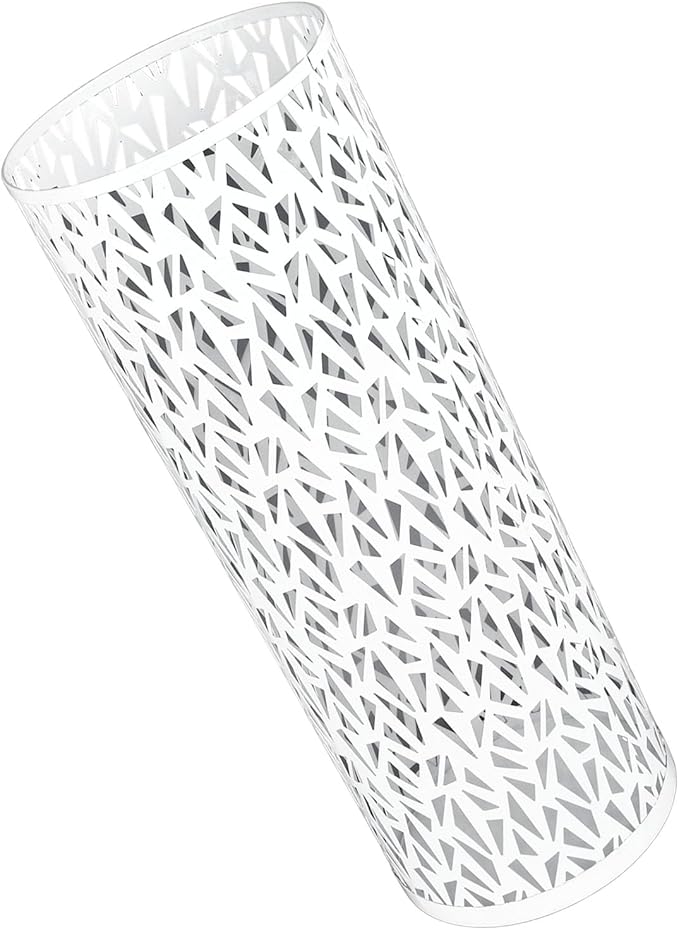 Umbrella Stand Umbrella Holder for Entryway,Umbrella Stand Rack,Metal Hollowed Freestanding Round Umbrella Holder Organizer Bin,Umbrella Rack Organizer Freestanding for Home Hotel Office(Large-White)