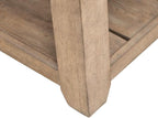 Liberty Furniture Millstone Cocktail Table with Unique Tile Top for Living Room - Nutmeg Oak Wood