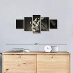 Elephant Stock Christian Prayer Canvas - 5 Panel Pictures Decor - Digital Design Canvas Print - Christian Wall Decor - 29" X 12"