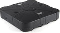 Giantex 285 lbs Cantilever Umbrella Base, Sand & Water Fillable HDPE Patio Offset Umbrella Stand with 4 Rollers, Built-in Cross Base, for 8–10 ft Umbrellas
