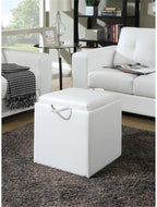 Designs4Comfort Park Avenue Single Ottoman with Stool and Reversible Tray