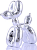 Silver Balloon Dog Decor,Balloon Animal Decor,Shelf Decor Preppy Room Decor,Cute Statue Home Decor, Bedroom Modern Sculpture Desk Decor,Office Gold Decorations Small Figurines