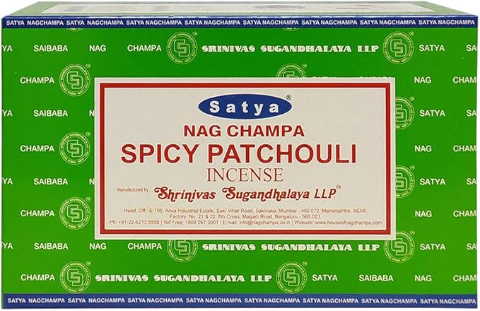 Spicy Patchouli Incense Sticks and Incense Stick Holder Bundle Insence