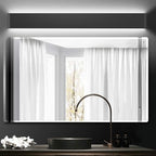 Aipsun 43.3in/40W Modern Black Vanity Light Fixtures LED Black Bathroom Wall Light Up and Down Bathroom Lighting Fixtures White Light 5000K