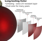 GameXcel Christmas Balls Ornaments for Xmas Tree - Shatterproof Christmas Tree Decorations Small Hanging Ball Wine Red 1.6 Inch x 36 Pack