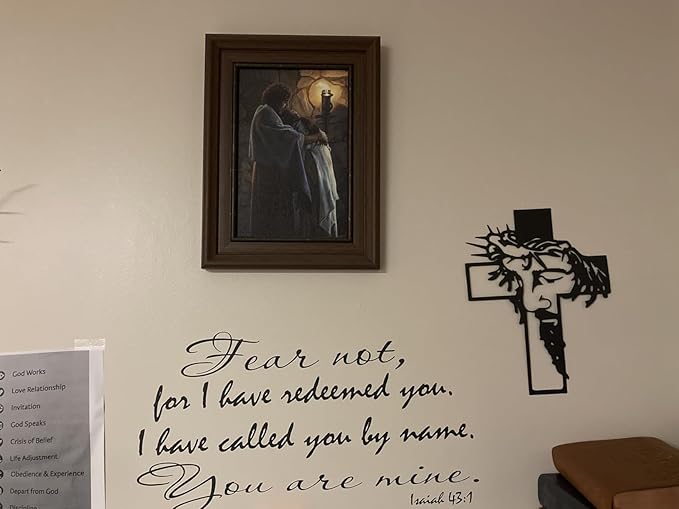 Black Jesus Crosses Wall Decor Christian Gifts for Women Suitable For Christmas Religious Home Living Room Meaningful Religious Gift for Mom, Grandma, Friends & Believers 9.84 * 12.59inch