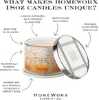 HomeWorx by SLATKIN + CO. Candle- Spun Vanilla Sugar, 18 oz. Premium Scented Candle - 30-55 Hours Burn Time