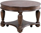 Liberty Furniture Allington Opt 3 Piece Set for Living Room - Cocktail Table, 2 Round End Tables - Satin Sienna