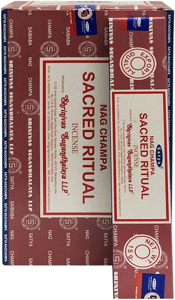 Sacred Ritual Incense Sticks and Holder Bundle - Satya Incense