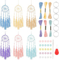 INFUNLY 6 Set Dream Catchers DIY Small Dream Catcher Car Deco Charm Mini Dreamcatcher for Bag Pendant Colorful Handmade for Key Chain