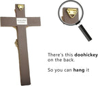 Artisan Flair Crucifix Wall Cross Resin Jesus Cross Statues Catholic Hanging Wall Decor (9.05 Inches)