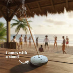 Folkulture Hawaii Incense Sticks with Holder (100 Sticks)| Premium Summer Scents Incents Stick for Aromatherapy, Relaxation | No Charcoal,Organic,Non Toxic, 45 Mins Slow Burning Insence-Sticks