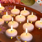 36 Pack 2 inch White Floating Candles Unscented Floating Candle for Centerpieces 5-6 Hours Burning 2” Floating Candle Bulk for Wedding
