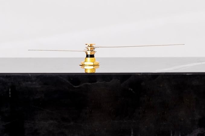 Solid Marble Modern Mantle Clock, Minimalist Clock - Sleek Marble Fireplace Decor with Unique Streaks, Square Analog Design for Decorations in Living Room and Mantel Decoration Fireplace