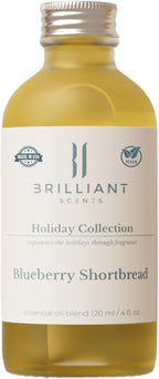 Brilliant Scents Blueberry Shortbread Fragrance Oil 120ml - Premium Diffuser Oil for Home, Office, Hotels - Long Lasting, Plant-Based, Meets IFRA Standards, USA-Made - Blueberries, Whipped Cream Scent