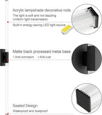 Ralbay 59inch Matte Black Vanity Light for Bathroom Lighting Bar 42W Matte Black Bathroom Wall Mounted Lighting Fixtures Over Long Mirror(5500K White Light)