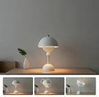 Detachable Magnetic Head Desk Lamp,Rechargeable Battery Powered Table Lamp,Dimmable Type-C Charging,Cordless Table Lamp for Reading Study Bedside