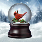 The San Francisco Music Box Company Holiday Cardinal Snow Globe