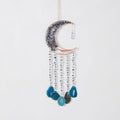 Agate Gemstone Dream Catcher 7 Chakra Tree of Life Dream Catcher with Rainbow Crystal Stones Handmade Dreamcatcher Wall Decor for Adults Boys Girls,Bedroom,Wedding,Garden,Bless Gift(Blue Moon)